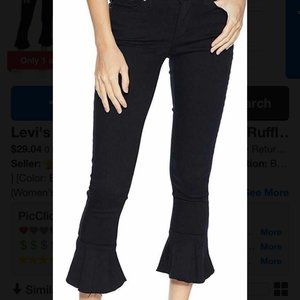 nwt levi's 711 skinny black jeans